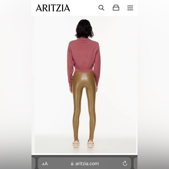 Aritzia Daria vegan leather leggings/pants - Picture 6 of 8